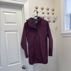 MEC - Lightweight Outdoor Jacket With Hood - Red/ Maroon - XS